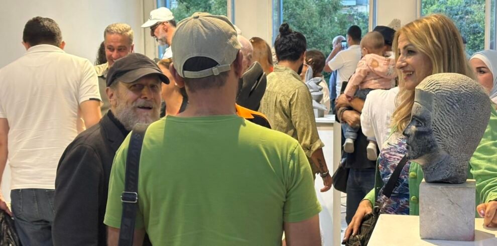 art exhibition night